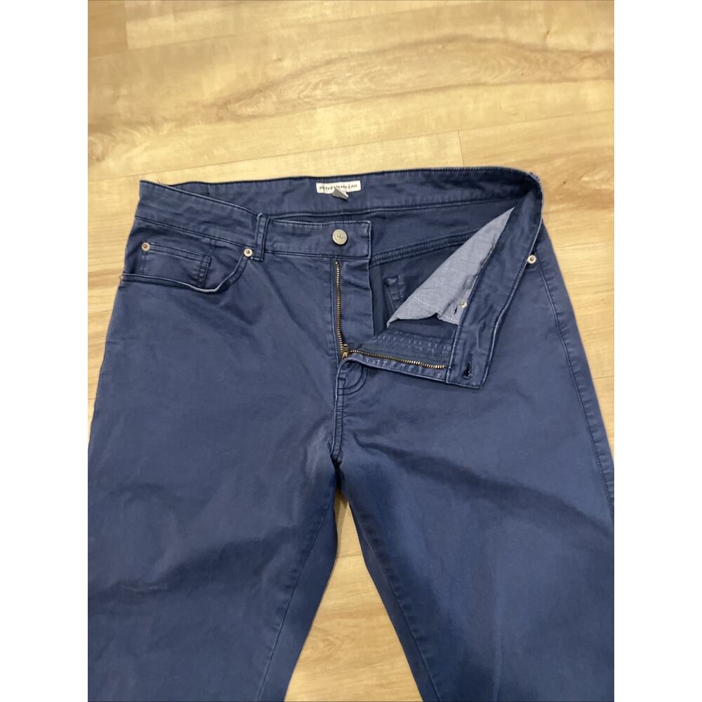 Peter Millar Men’s Golf Chino Pant Navy 35x32 Excellent Condition - Picture 4 of 7
